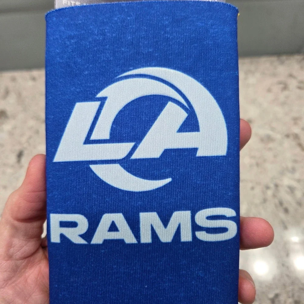 NWT Los Angeles Rams NFL 4 Pack Slim Can Coolers 2‎ Sided Football Fan Gear